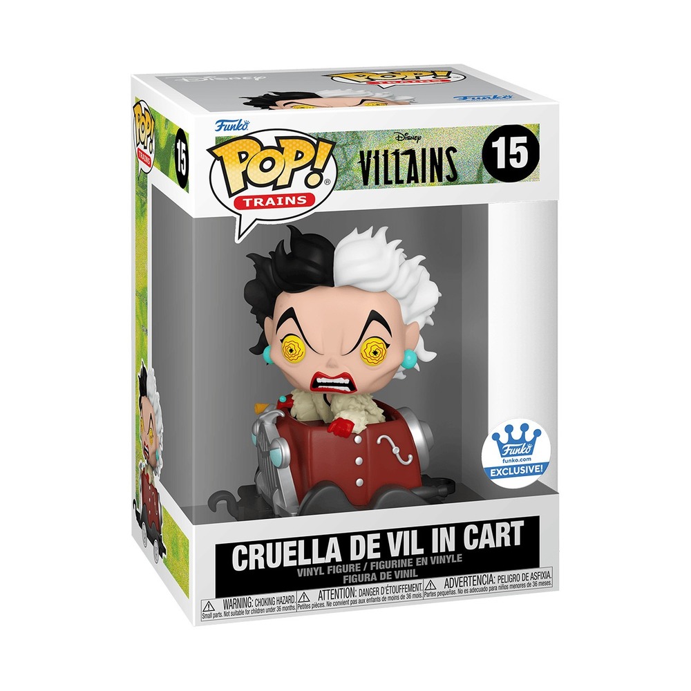 Funko Pop Trains Disney Cruella de Vil Funko Exclusive 15 Vinyl Figure 65093